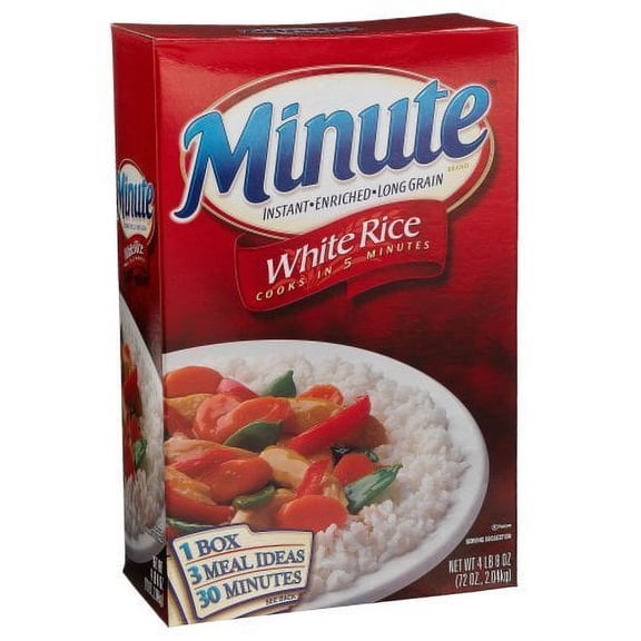 Minute Enriched Long Grain White Rice, 72oz