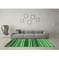 thumbnail image 3 of Ahgly Company Indoor Rectangle Oriental Emerald Green Industrial Area Rugs, 6' x 9', 3 of 4