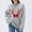 Gray, variant on Hueook Christmas Sweaters for Women Fashion Women's Casual Solid Color Long Sleeve Round-Neck Blouses Shirts Tops Sweater Yellow 3X