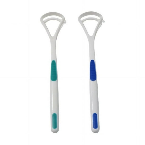 Limpiador raspador de lengua, cepillo de revestimiento de lengua, herramientas de limpieza bucal, raspador de lengua para combatir el mal aliento y ayudar a refrescar el aliento, 2 uds.