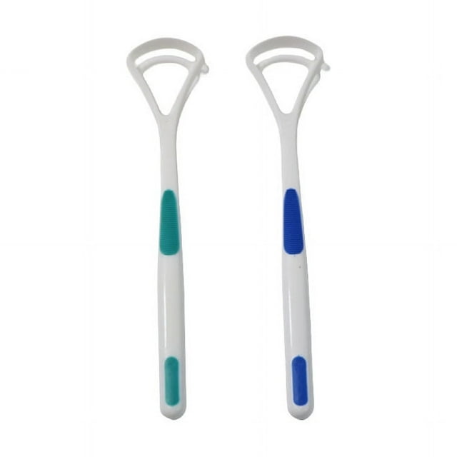 Limpiador raspador de lengua, cepillo de revestimiento de lengua, herramientas de limpieza bucal, raspador de lengua para combatir el mal aliento y ayudar a refrescar el aliento, 2 uds.