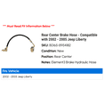 thumbnail image 2 of Rear Center Brake Hose - Compatible with 2002 - 2005 Jeep Liberty 2003 2004, 2 of 2