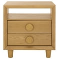 thumbnail image 2 of Safavieh Akanksha Modern Oak Veneer and Solid Wood Night Stands, Natural, 2 of 6