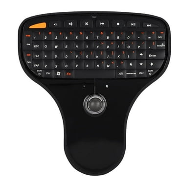Wireless Trackball Keyboard,N5901 Keyboard Trackball 2.4G Wireless Mini USB MultiMedia Keyboard for TV Computer
