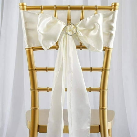 

Efavormart 25 Pack | Ivory Chair Sashes | 6 X106