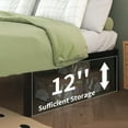 thumbnail image 4 of Bed Frame Full No Box Spring Needed,Heavy Duty Metal Platform Bed Frame with Storage Space, 4 of 9