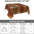 thumbnail image 5 of Fall Wooden Pumpkin Square Tablecloth - Pumpkins Table Cloth Thanksgiving Autumn Harvest Tablecloth Elegant Farmhouse Table Cover Decorative for Indoor and Outdoor, 5 of 6