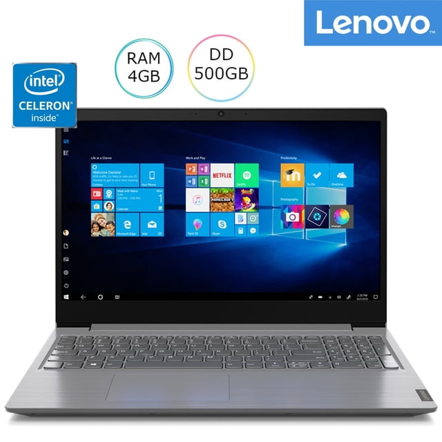 Laptop Lenovo V15 IGL Intel Celeron N4020 RAM 4GB DD 500GB 15.6" Gris