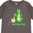 thumbnail image 4 of Inktastic I Love My Big Sis Boys or Girls Long Sleeve Toddler T-Shirt, 4 of 5
