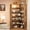 Fire Cloud (1), variant on Modern White 6-Tier L-Shaped Corner Bookshelf with Baffles - Tall Office Bookcase for Living Room, Home Office - Space-Saving - White (1)