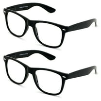 V.W.E. 2 Pairs Large Reading Glasses - Wide Fitment - Classic Design Comfortable Fitment  3.25