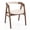 Brown, variant on Costway Leisure Bamboo Chair Dining Chair w/ Curved Back & Anti-slip Foot Pads