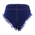 thumbnail image 4 of Women's Sexy High Waisted Stretch Mini Denim Shorts Hot Pants, 4 of 7
