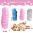 thumbnail image 6 of 3 Pack Cat Kicker Toys ,Cat Pillows Toys with Sound Paper,11" Long Soft Plush Cat Toys Interactive Toy,, Catnip Toys for Kitty Chewing Training Interactive, 6 of 7