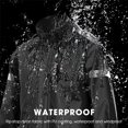 thumbnail image 3 of Men Motorcycle Rain Suit Outdoor Reflective Water Resistant Rain Jacket and Pants Rain Gear for Bike Riding Cycle Camping Hiking, 3 of 7