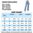 thumbnail image 3 of WTOBBY Women's High Waist Washed Straight Leg Jeans, Versatile and Fashionable Denim Pants for Casual Chic Style, Comfortable Fit with Washed Finish,Dark Blue XL, 3 of 6