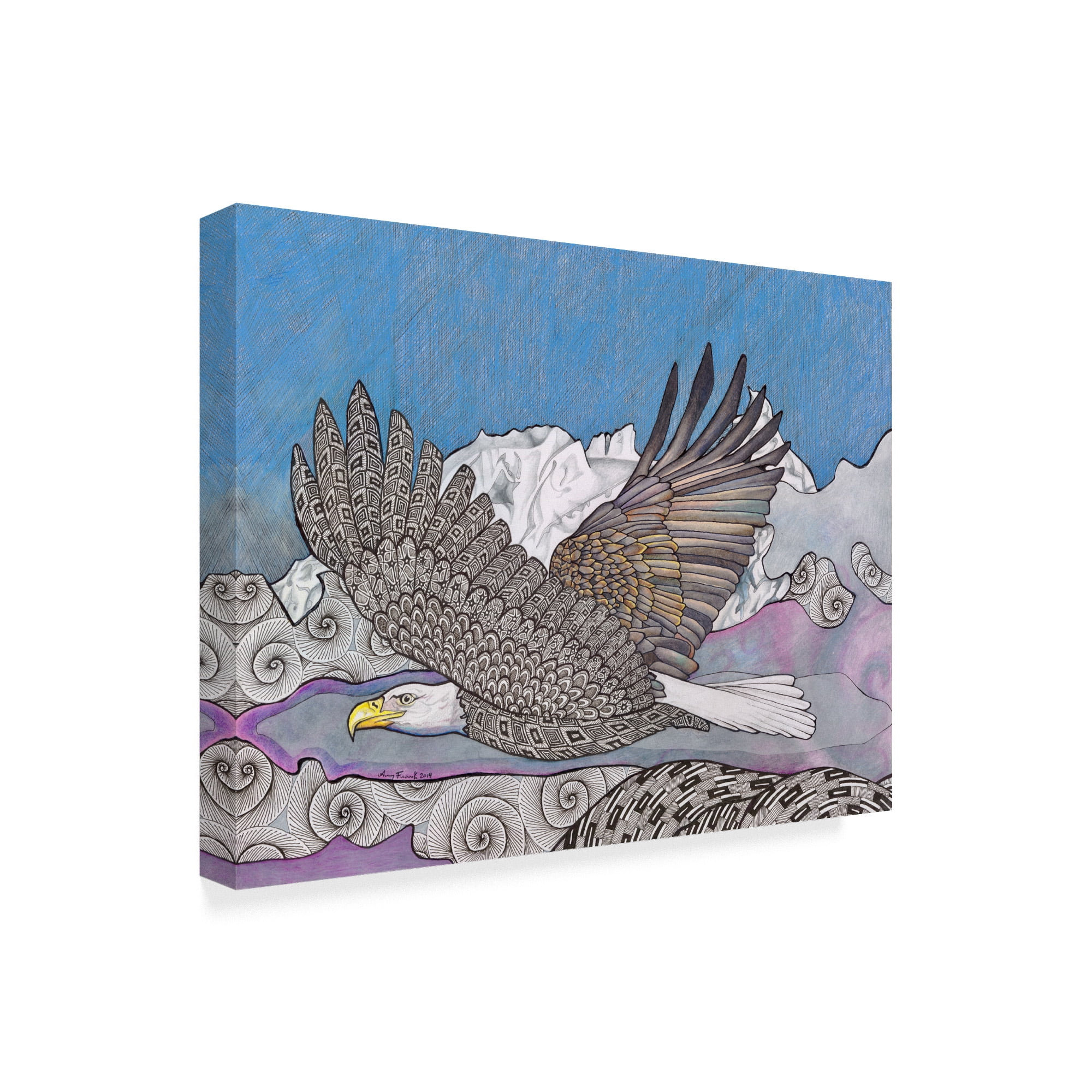 Trademark Fine Art 'Flight Of The Eagle Left' Canvas Art by Amy Frank