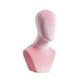 thumbnail image 4 of Mannequin Head Manikin Head Model Multipurso Velvet Hat Display Stand Standing Stuping Stuping Rack para cabello de cabello , Rosa, 4 of 8
