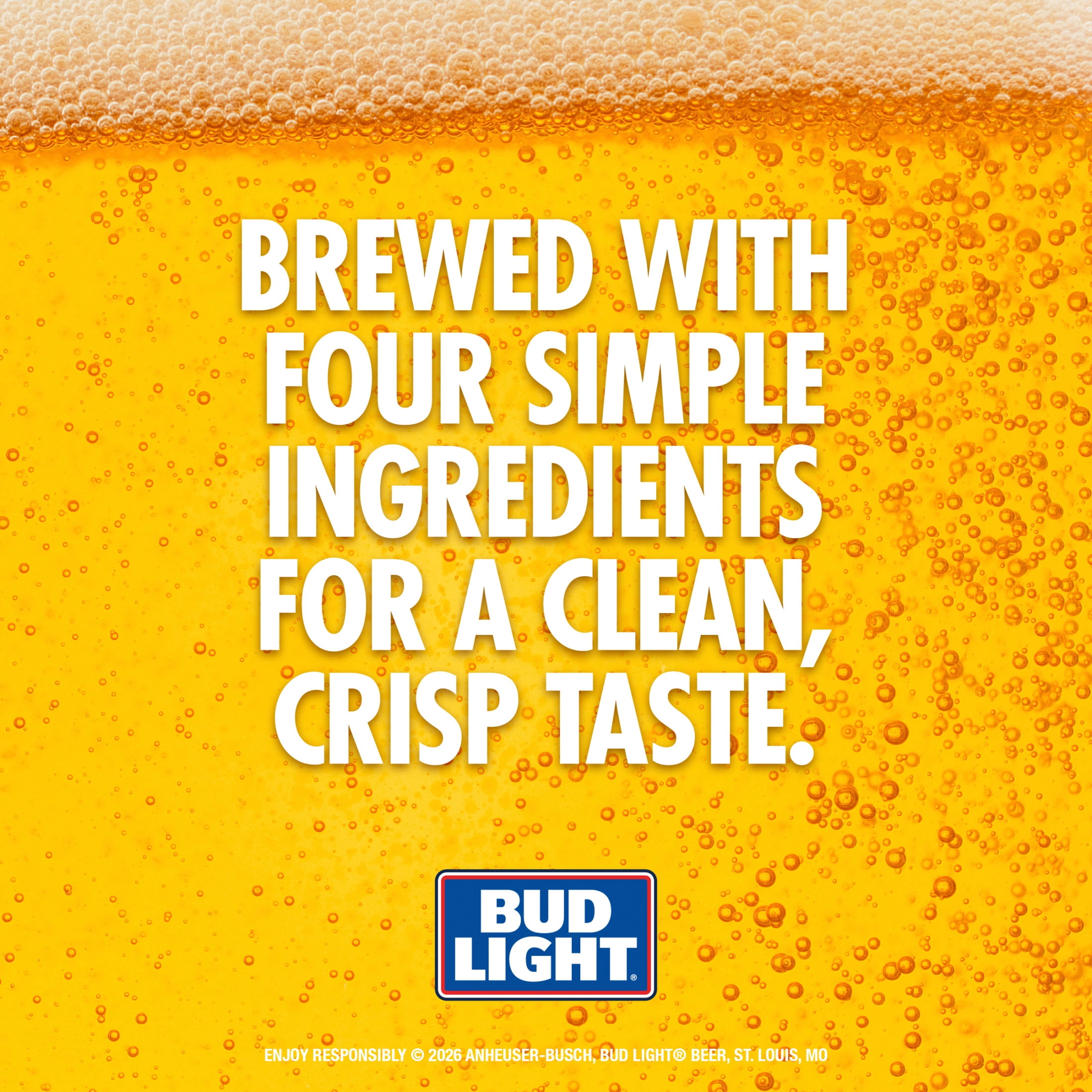Bud Light American Light Lager Beer 36 Pack 12 fl oz Aluminum Cans 4.2% ABV