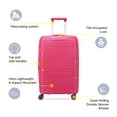 thumbnail image 2 of DELSEY PARIS Dune 25" Medium Checked Hardside Expandable Spinner Luggage, Magenta, 2 of 9