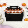 thumbnail image 2 of Chandail Tricoté pour Bébé Fille Garçon, Chandail d'Halloween, Chandail Molletonné Chaud à Col Rond, Manches Longues, Hauts pour Nourrisson Tout-Petit, 2 of 8