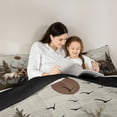 thumbnail image 4 of jejeloiu Woodland Animal Moose 7-Piece Twin Bedding Sets,Aztec Geometric Rhombus Bedding Comforter Set,Jungle Wildlife Bear Sheet Sets For Teens,Ultra Soft Home Decor Reversible, 4 of 8