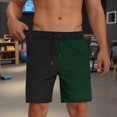 thumbnail image 5 of Gfyviroh Casual Shorts for Men Color Block Trendy Drawstring Beach Shorts Elastic Waist Patchwork Pockets Shorts, 5 of 9
