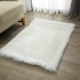 thumbnail image 5 of Mainstays White Faux Fur Rug Non-Skid Fluffy Floor Rug for living room, 30"x46", 5 of 9
