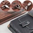 thumbnail image 2 of Bemz Accessory Bundle for Alcatel TETRA - Vertical Belt Holster Carrying Case with Card Slots (Brown) with Durable Fast Charge/Sync Micro USB Charger Cable (3.3 Feet) and Atom Cloth, 2 of 9