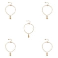 thumbnail image 3 of Pulseras de tobillo Qarigey de aleación elegante Tridimensional 5piezas Oro, 3 of 6