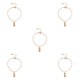 thumbnail image 3 of Pulseras de tobillo Qarigey de aleación elegante Tridimensional 5piezas Oro, 3 of 6