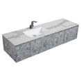 thumbnail image 2 of Burlington 65 in. W x 20.7 in. D. x 13.8 in. H Bath Vanity with imitation stone design, 2 of 7