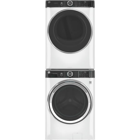 GE - 5.0 Cu Ft High-Efficiency Stackable Smart Front Load Washer w/UltraFresh Vent, Microban Antimicrobial & 1-Step Wash+Dry - White