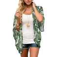 thumbnail image 1 of New Women's Floral Kimono Cardigans Casual Loose Open Front Cover Ups Tops, 1 of 3