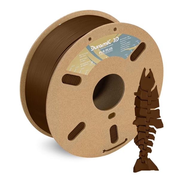 Filamento DURAMIC 3D PLA+ 1,75 mm 1 kg marrón