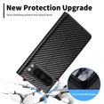 thumbnail image 4 of Compatible with Google Pixel 9 Pro XL Flip Wallet Case for Women Men, Carbon Fiber PU Leather & Soft TPU Card Holder Stand Magnetic Closure Case for Google Pixel 9 Pro XL, Black Vertical Line, 4 of 12