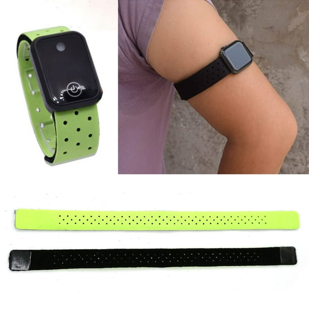 Iaukyu 4 Pcs Replacement Heart Rate Monitor Band Soft Elastic Lycra Heart Rate Strap Adjustable Bluetooth compatible Running Heart Rate Watch Arm