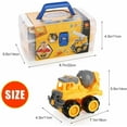 thumbnail image 2 of SHANNA Multi-Mode Demolition Dump Truck Truck Car Toy Ladder Truck and Crane BPA Free, 3-12 Years Boy Birthday Christmas Gift (Orange -Mixing truck), 2 of 5