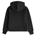thumbnail image 3 of Abcomgle Zip Up Hoodies for Girls Kids Cropped Long Sleeve Jackets for Teen Girls Cute Fashion Fleece Girls Zip Up Sweater with Thumb Hole, 3 of 4