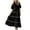 dresses for women clearance-Black, variant on Homenesgenics Summer Dresses 2025 Women's Spring Shirt Dress Short Puffy Sleeve Tiered Ruffle Flowy Long Maxi Dresses Blue XXL