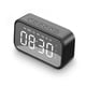 thumbnail image 2 of Reloj de alarma digital Bluetooth-Compatible con HD Mirror Pantalla Muestra Multifunción 3 Configuración de alarma Esterafonía para Dormitorios Escritorio Negro Inevent HA028204-01B, 2 of 7