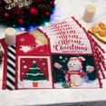 thumbnail image 1 of Sets de Table Bonhomme de Neige de Noël, Lavables, Résistants à la Chaleur, Décoration de Cuisine de Noël (Ensemble de 6 Bonhommes de Neige), 1 of 4
