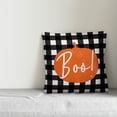 thumbnail image 2 of Creative Products Boo Buffalo Check 18x18 Spun Poly Pillow, 2 of 2