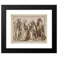 thumbnail image 2 of Workshop of Hans Holbein the elder 18x15 Black Modern Framed Museum Art Print Titled - The Holy Clan (Anna Selbtritt with Joseph and Joachim) (1500), 2 of 5