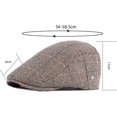 thumbnail image 2 of CoCopeaunts Newsboy Hat Autumn Winter Hat Men Women Plaid Ivy Cap Male Female Artist Painter Beret Hat Adjusted Cabbie Hat, 2 of 7