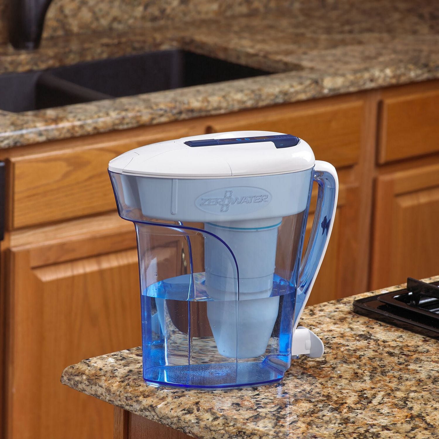 ZeroWater 12 Cup Ready Pour Pitcher with Free TDS Meter