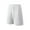 White, variant on Men's Shorts Elastic Waist Big And Tall Under $10 Solid Color Polyester Shorts Outdoor Casual Sports Five Quarter Pants