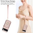 thumbnail image 6 of For Google Pixel 10 / Pixel 10 Pro RFID Blocking Wallet Case Magnetic Flip Cover Multi-Card Slots Zipper Pocket With 360 ° Rotating Ring Holder Detachable Shoulder Strap And Wrist Strap,Rose gold, 6 of 10
