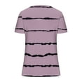 thumbnail image 4 of Yuzhih Short Sleeve Shirts for Women V-Neck Tops Loose Casual Summer Tees Button down Blouses Fashion Summer Tunic, 4 of 5