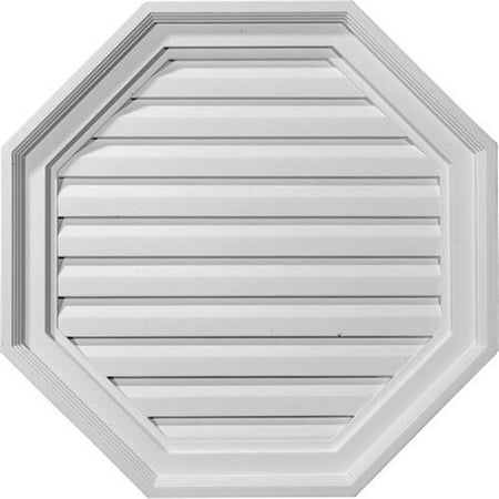 

22 in. W x 22 in. H x 2.12 in. P Architectural Accents - Octagon Gable Vent Louver Decorative